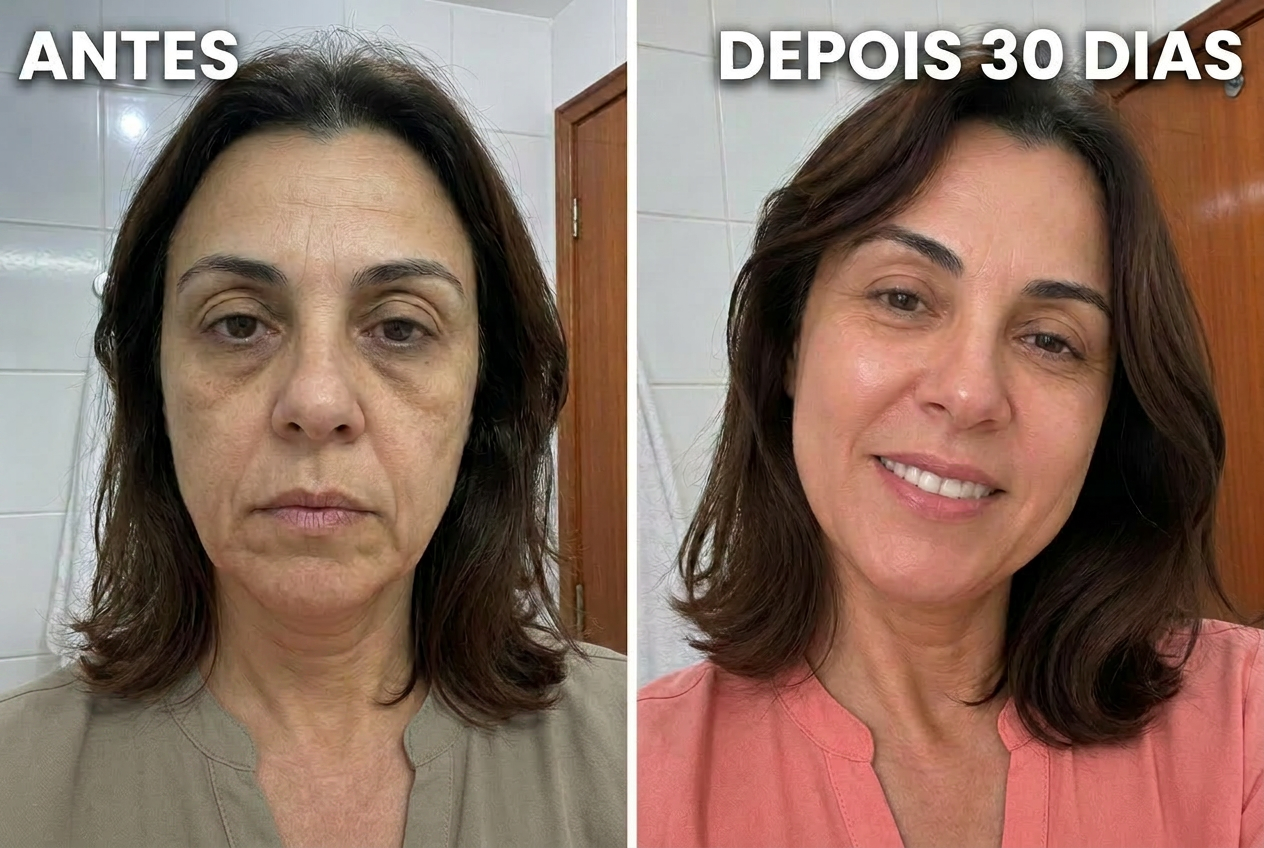 Antes e depois. Maria Aparecida, 52