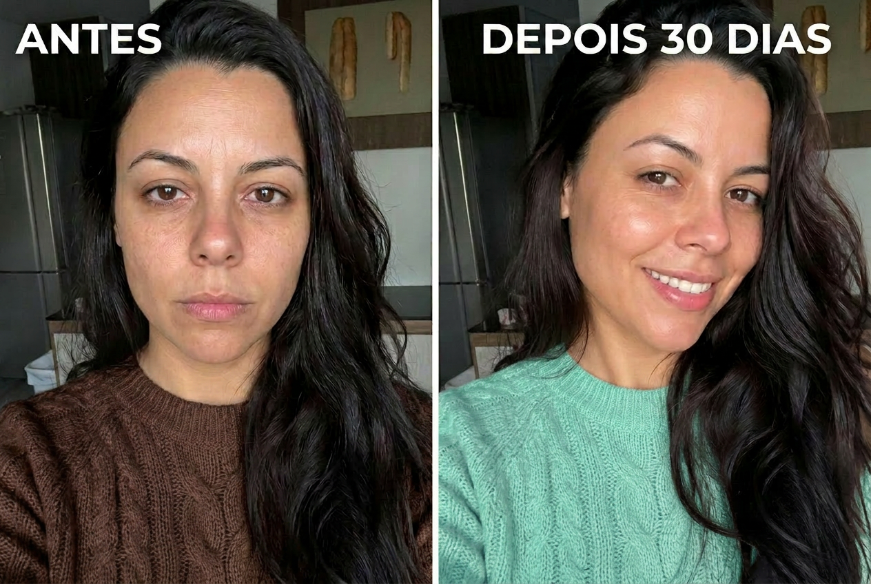 Antes e depois. Sara Tardeli, 38